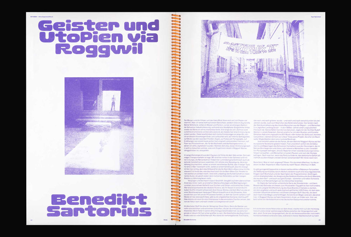 Express Type: 8000 Type Specimen
