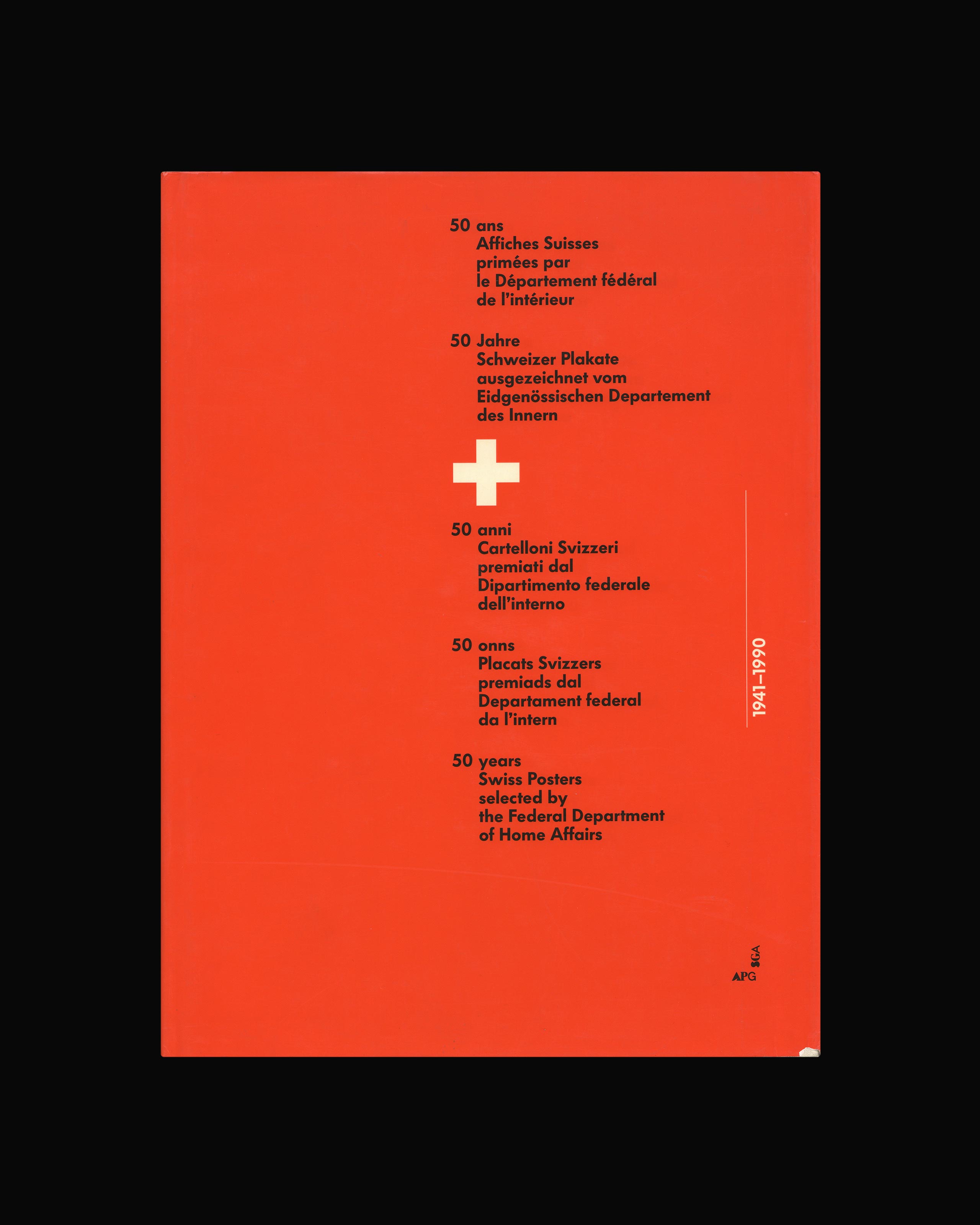 50 Years Swiss Posters selected by the Federal Department of Home Affairs