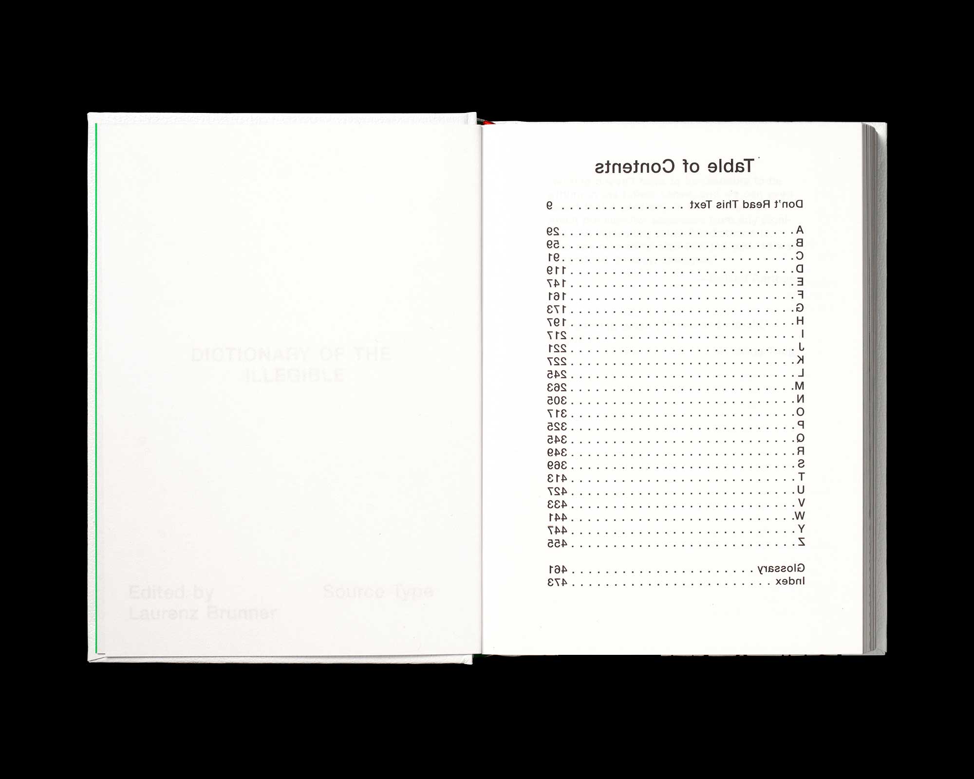 Dictionary of the Illegible by Laurenz Brunner