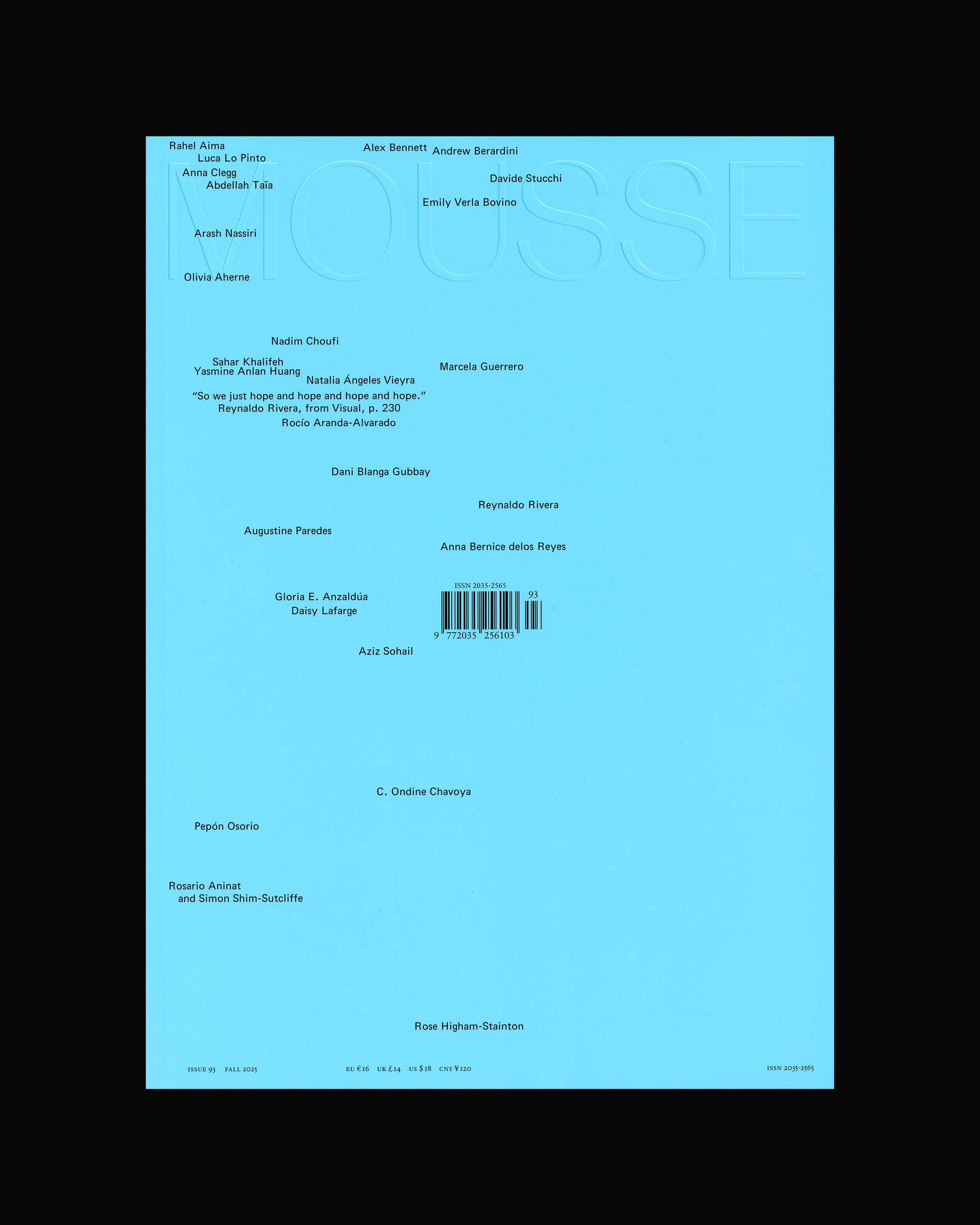 Mousse Magazine Issue 93