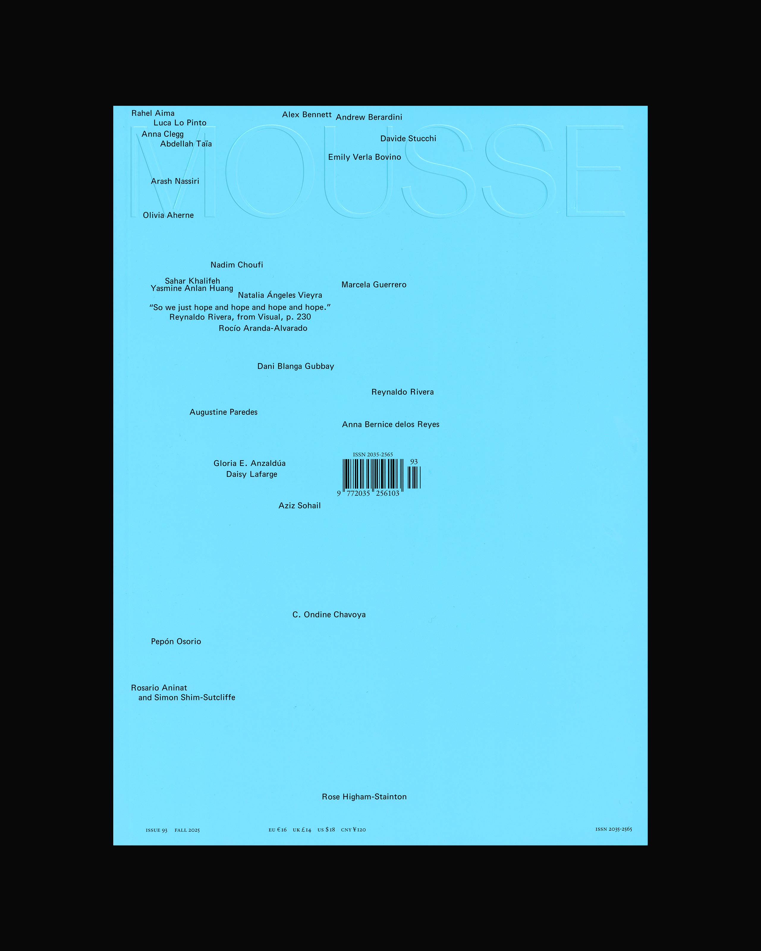 Mousse Magazine Issue 93