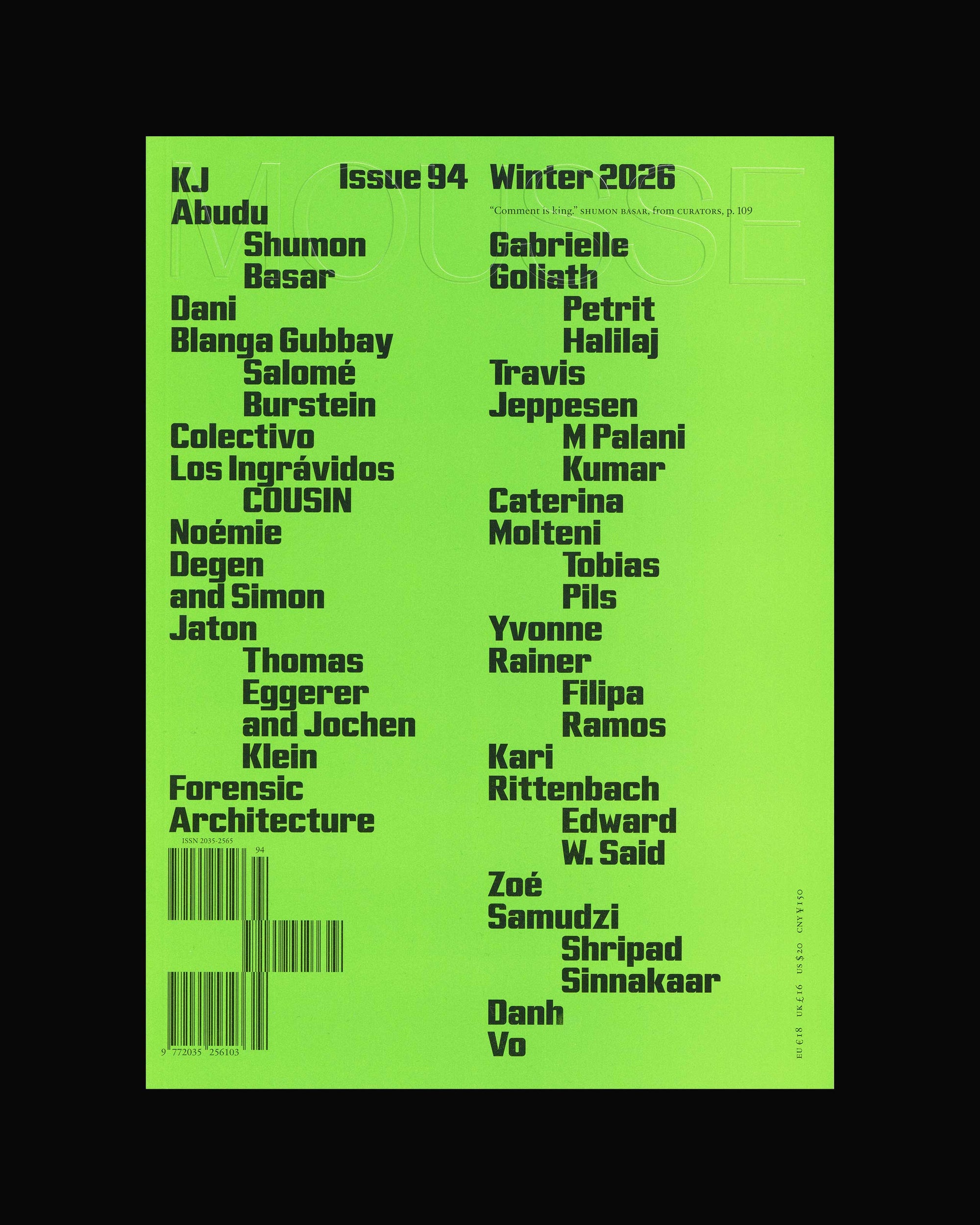 Mousse Magazine Issue 94