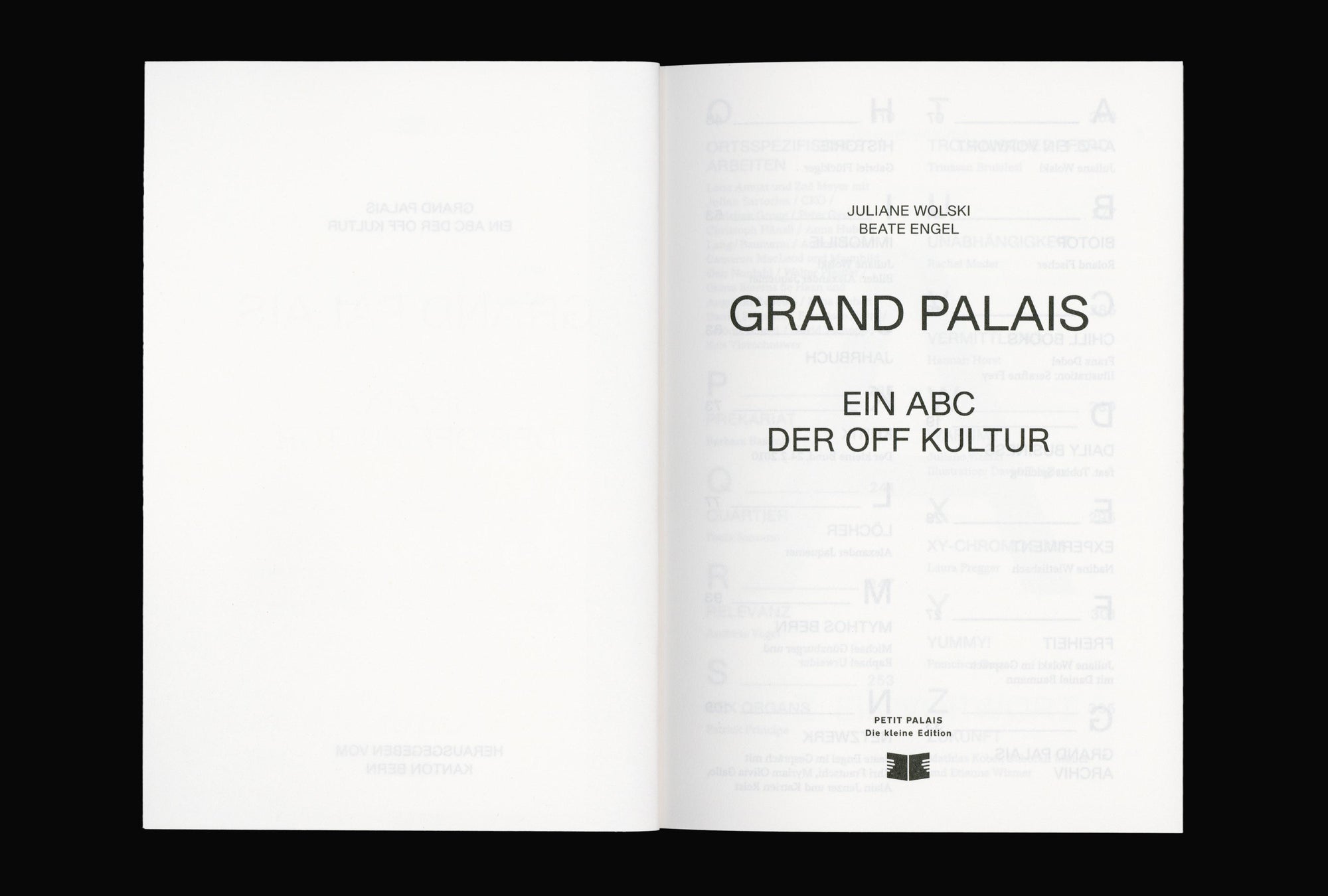 Grand Palais A–Z: Ein ABC der Offkultur