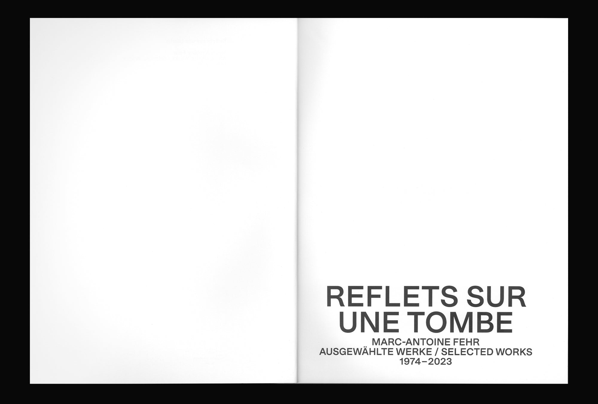 Reflets sur une Tombe: Marc-Antoine Fehr – Ausgewählte Werke 1974–2023 at Museum Franz Gertsch